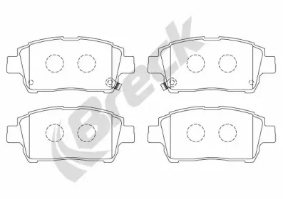 23510 00 702 10 BRECK Комплект тормозных колодок, дисковый тормоз 23510 00 702 10 BRECK Комплект тормозных колодок, дисковый тормоз
